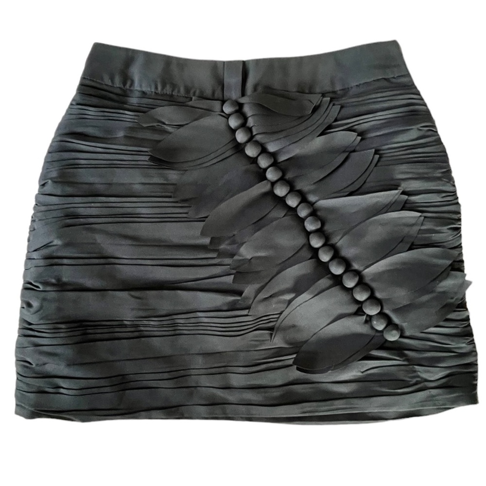 Twelve by Twelve - Anthropologie blue mini skirt 3D details Size Small